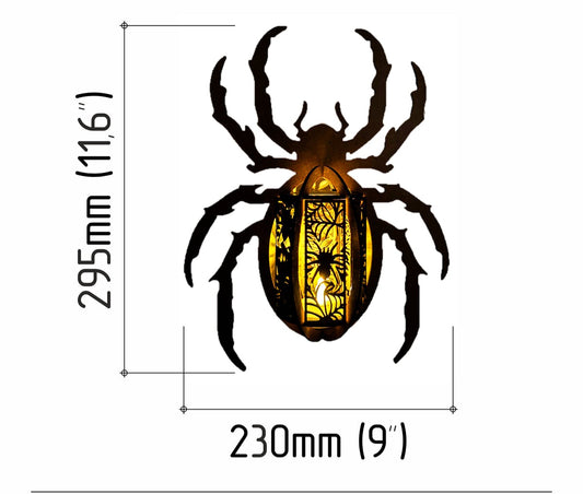 Halloween spider lamp decoration
